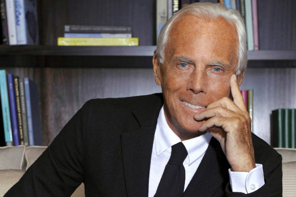 Biography and professional activities of Giorgio Armani