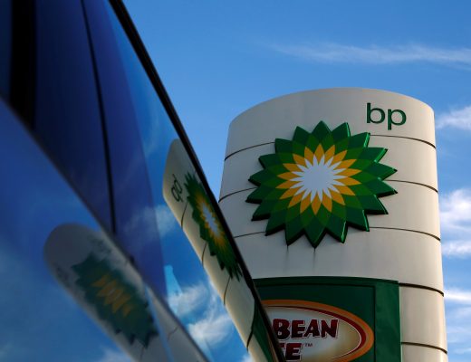 BP company petrol station in London