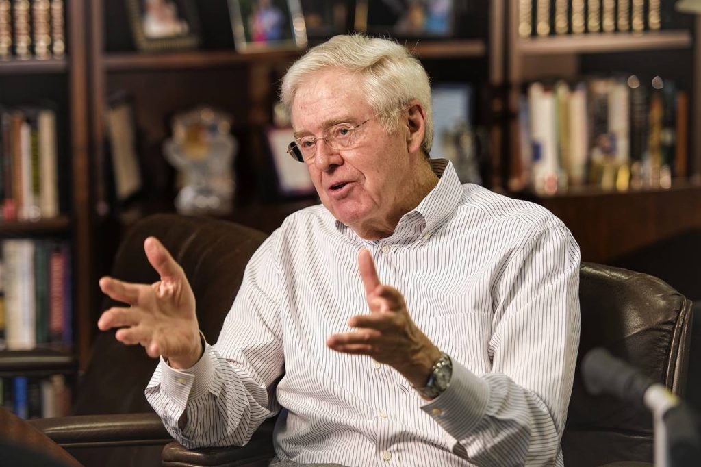 What entrepreneur Charles Koch is famous for: biography and business.