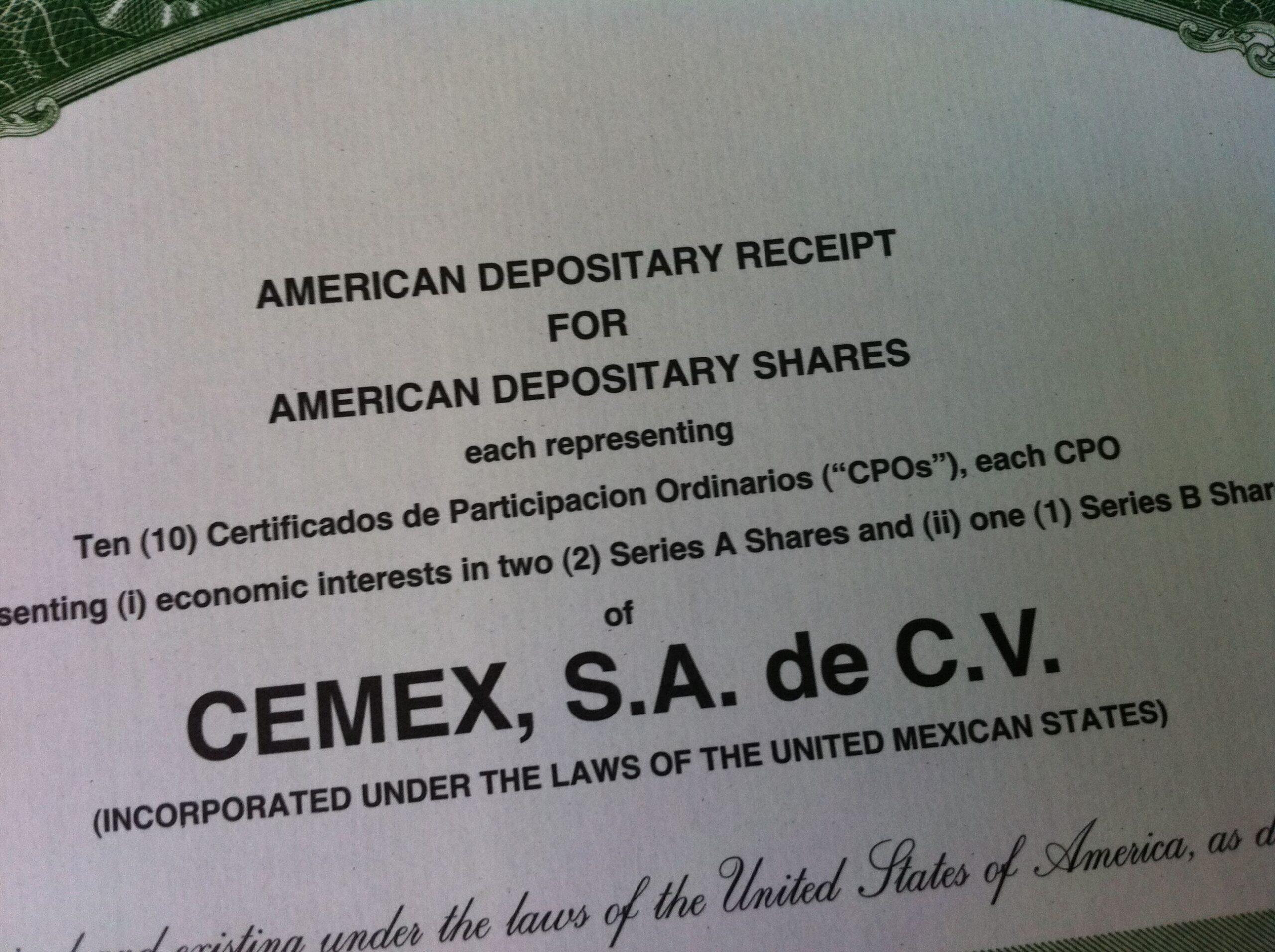 American depositary receipts ADR